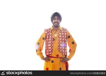Portrait of a Sikh man