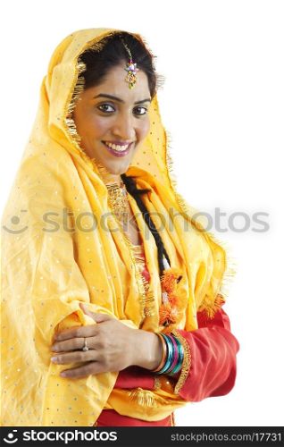 Portrait of a Sikh woman