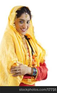 Portrait of a Sikh woman