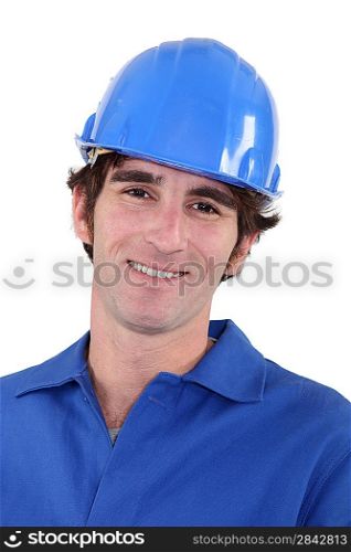 Portrait of a smiling tradesman