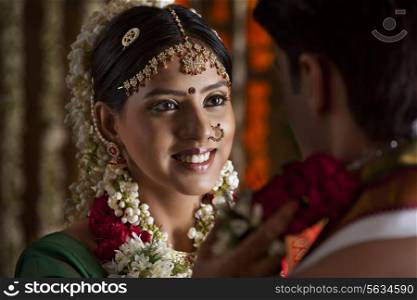 Portrait of a South Indian bride