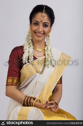 Portrait of a South Indian woman