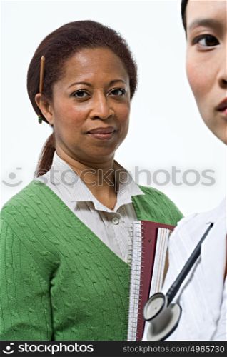 Portrait of a teacher and a nurse