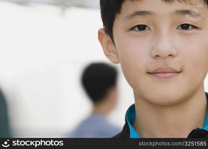 Portrait of a teenage boy smiling