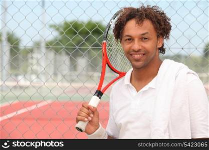 portrait of a tennis player