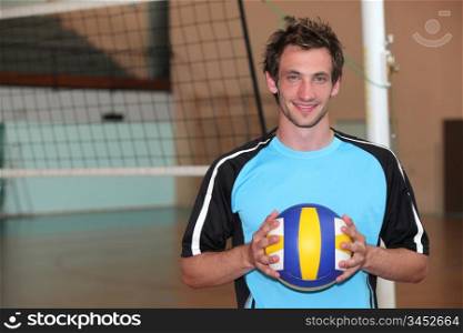 portrait of a volley-ball player