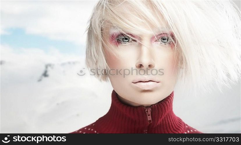 Portrait of a winter woman