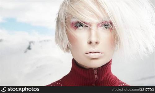 Portrait of a winter woman
