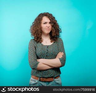 Portrait of a woman arms folded