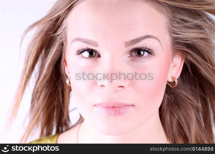 portrait of a woman with a clean and soft skin