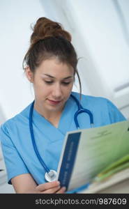 portrait of a young and smiling female doctor