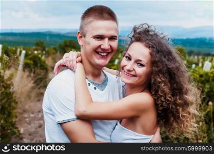 Portrait of a young happy couple