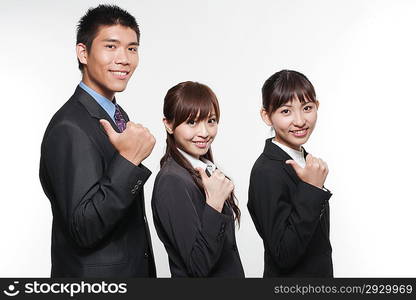 Portrait of a young man and woman