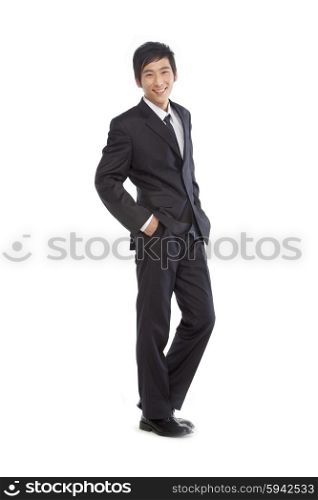 Portrait of a young man in a business suit
