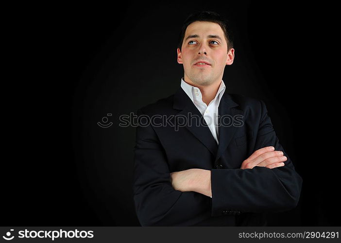 portrait of a young man in suit