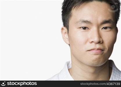 Portrait of a young man looking confident