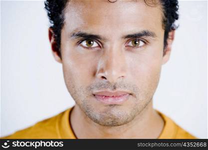 Portrait of a young man looking serious