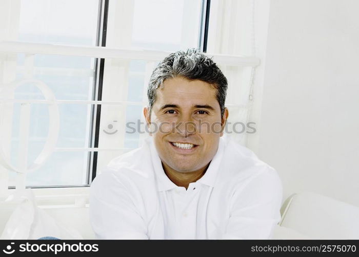 Portrait of a young man smiling