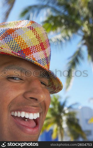 Portrait of a young man smiling