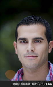 Portrait of a young man smiling