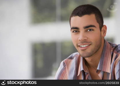 Portrait of a young man smiling