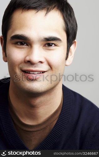 Portrait of a young man smiling