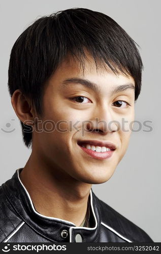 Portrait of a young man smiling