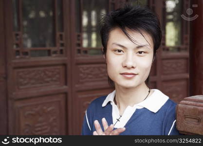 Portrait of a young man smiling