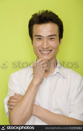 Portrait of a young man smiling