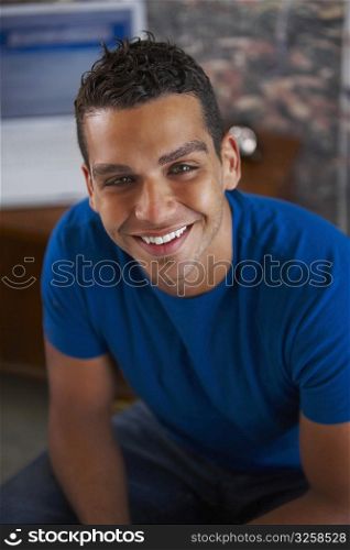 Portrait of a young man smiling