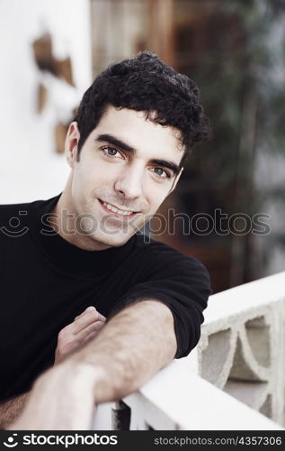 Portrait of a young man smiling