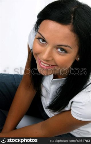 portrait of a young, pretty and attractive woman. woman portrait