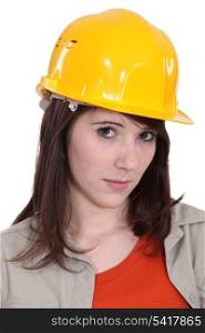 Portrait of a young tradeswoman