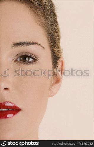 Portrait of a young woman&acute;s face