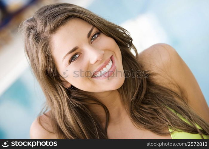 Portrait of a young woman smiling