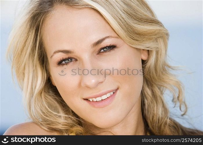 Portrait of a young woman smiling
