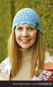 Portrait of a young woman smiling