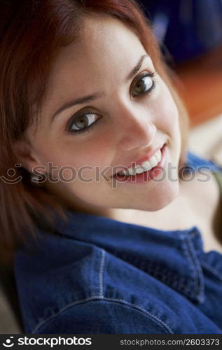 Portrait of a young woman smiling