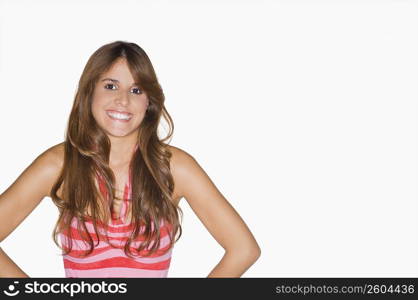 Portrait of a young woman smiling