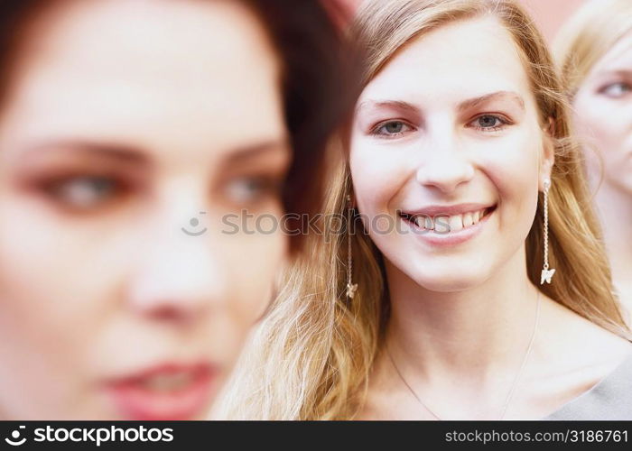 Portrait of a young woman smiling