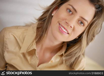 Portrait of a young woman smiling