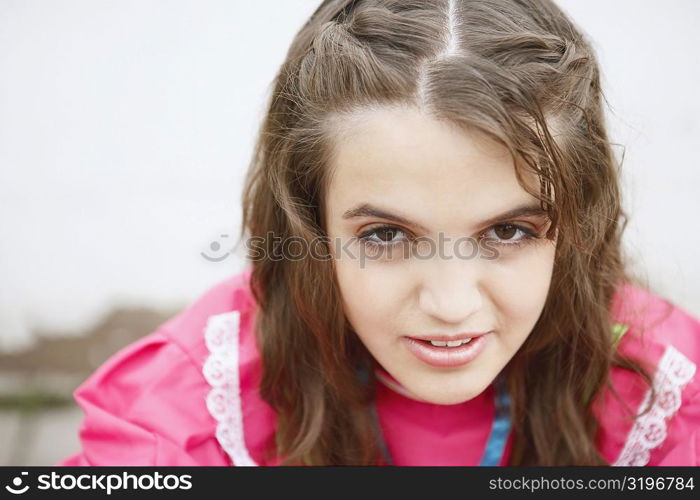 Portrait of a young woman smiling