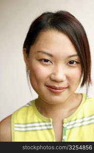 Portrait of a young woman smiling