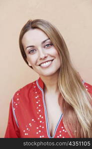 Portrait of a young woman smiling