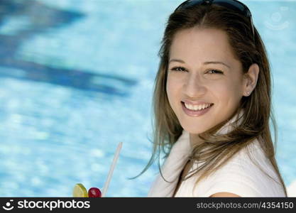 Portrait of a young woman smiling