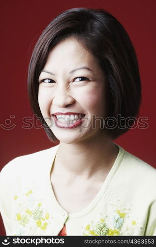 Portrait of a young woman smiling