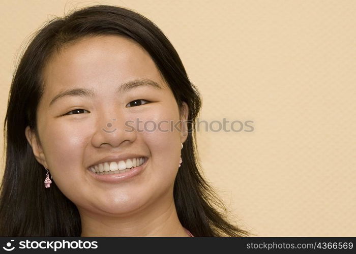 Portrait of a young woman smiling