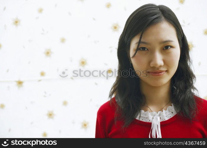 Portrait of a young woman smiling