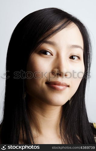 Portrait of a young woman smiling