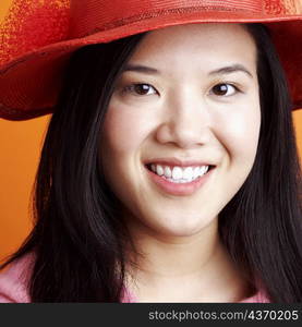 Portrait of a young woman smiling